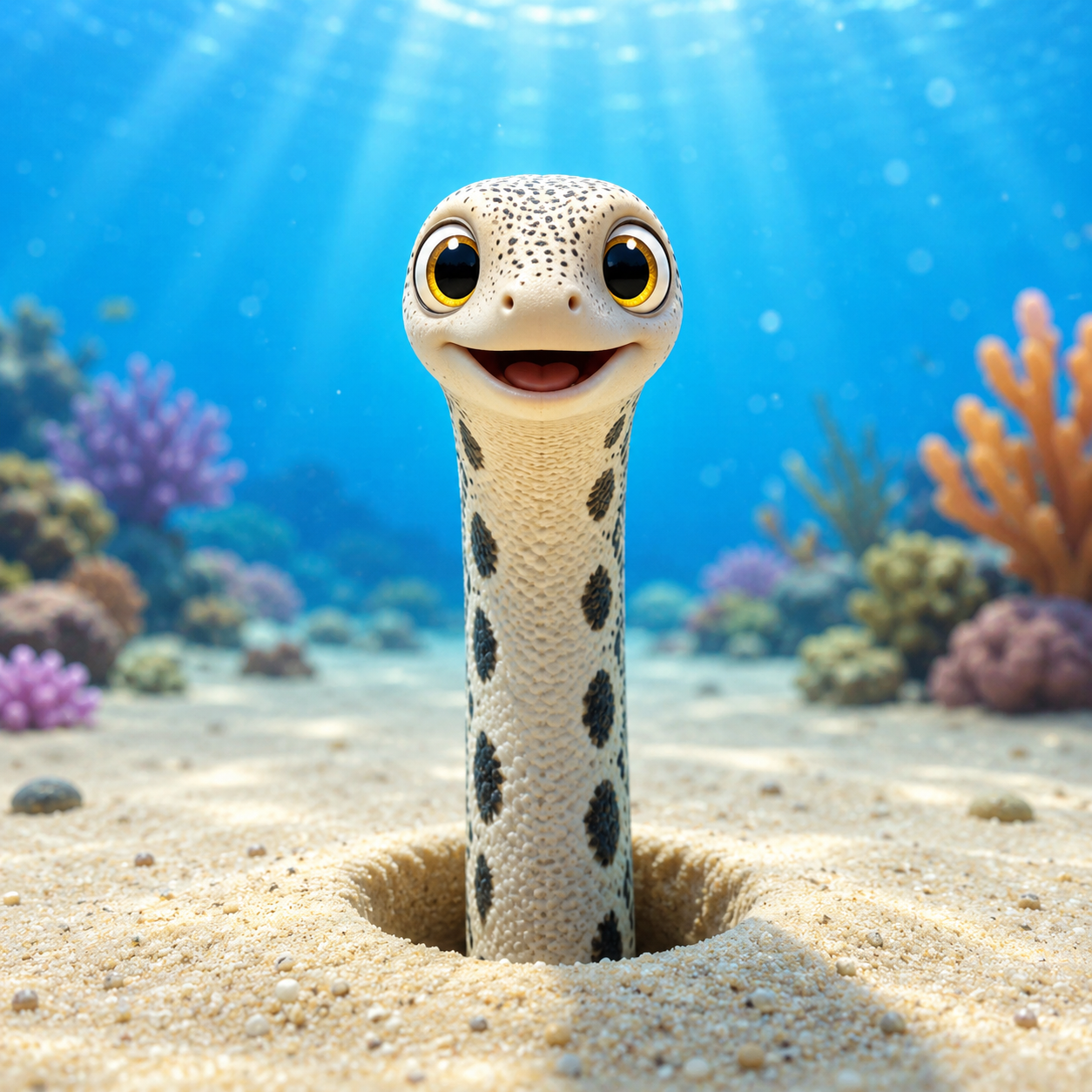 Garden Eel front view