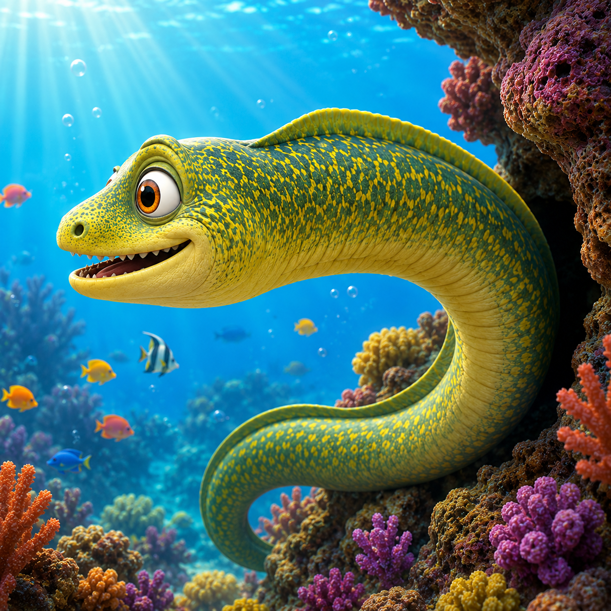 Giant Moray Eel side profile