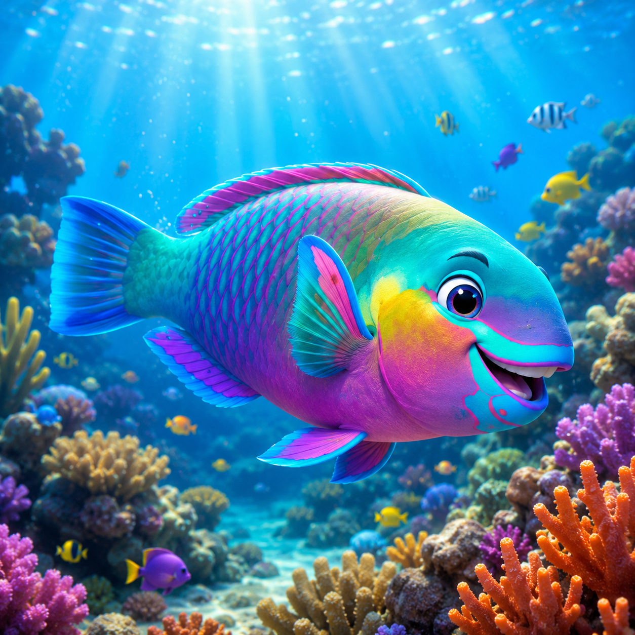 Parrotfish front view