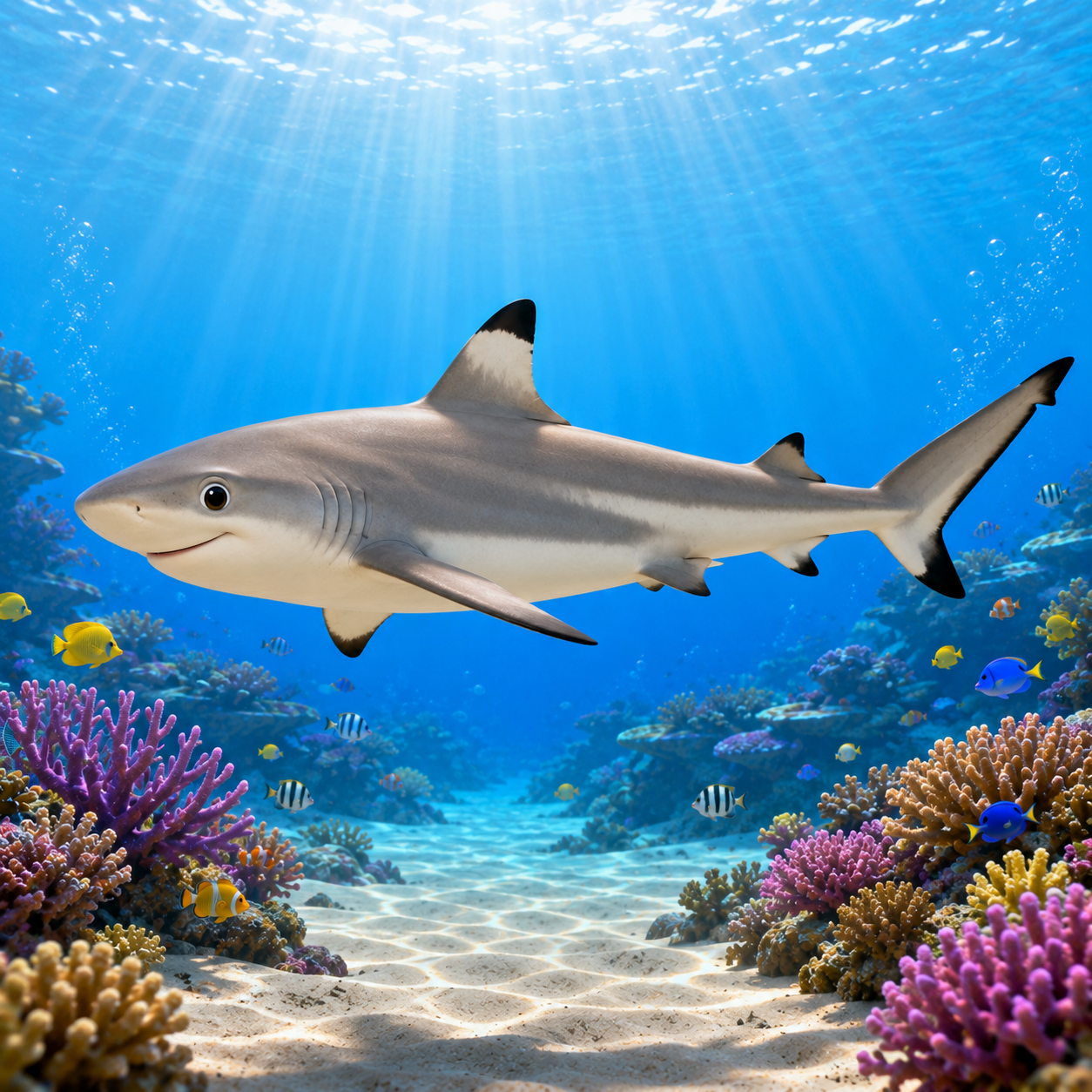 Blacktip Shark side profile