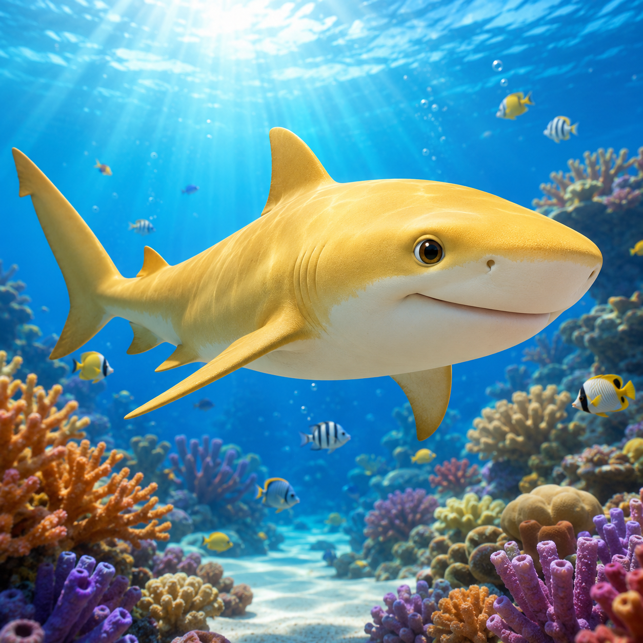 Lemon Shark front view