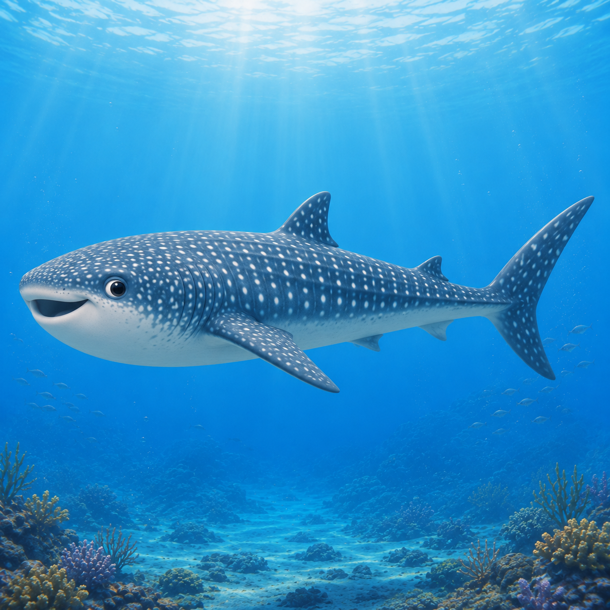 Whale Shark side profile